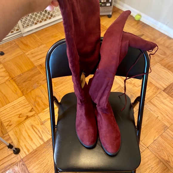 torrid Shoes - Burgundy wide calf boots - worn once
